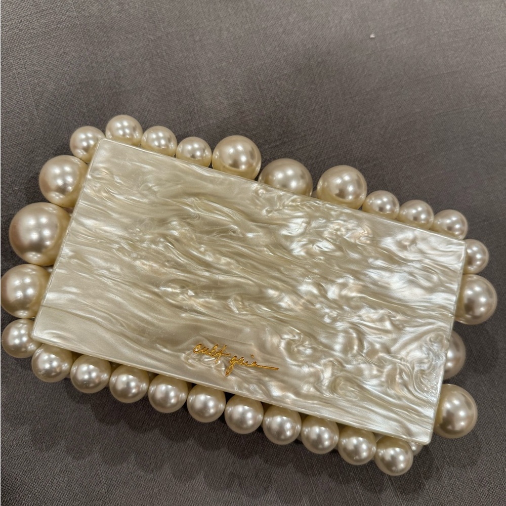 Cult Gaia White Acrylic Clutch